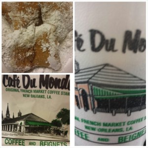 Beignets and Cafe Au Lait from Cafe Du Monde